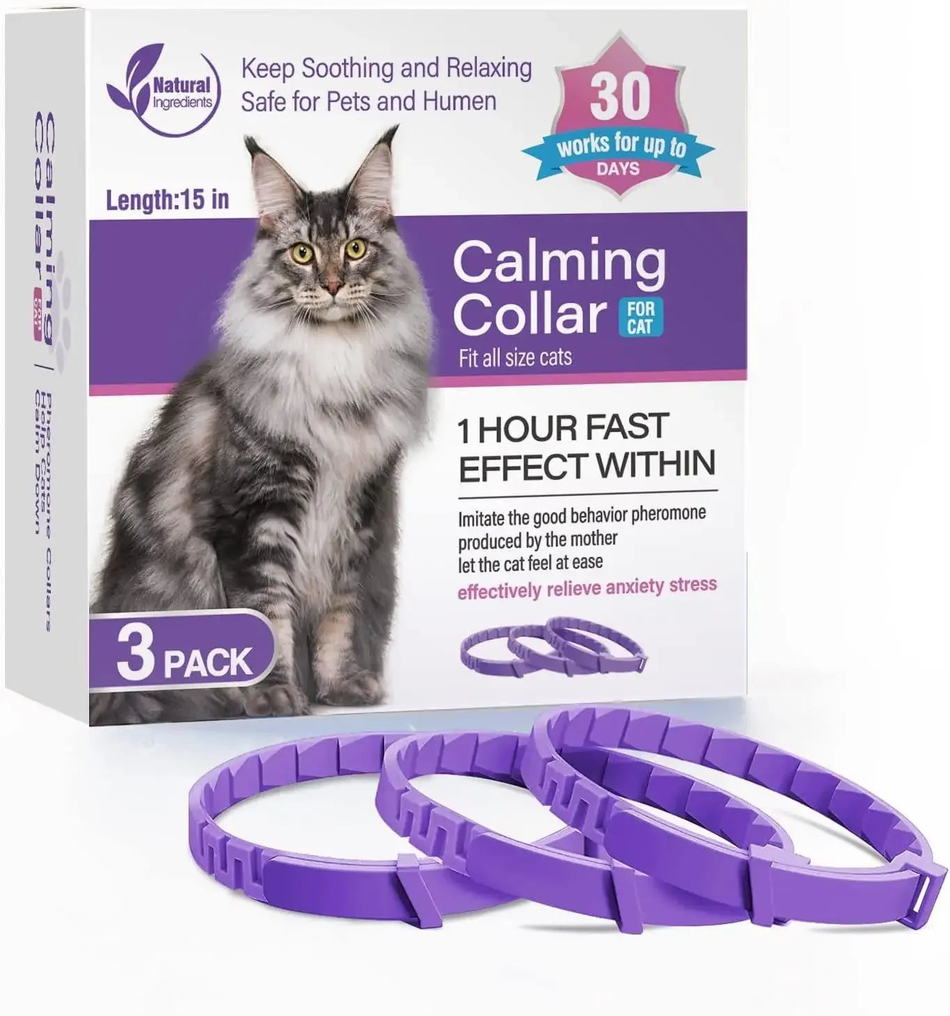 PawCalm™ — Collar Calmante de Feromonas para Perros y Gatos