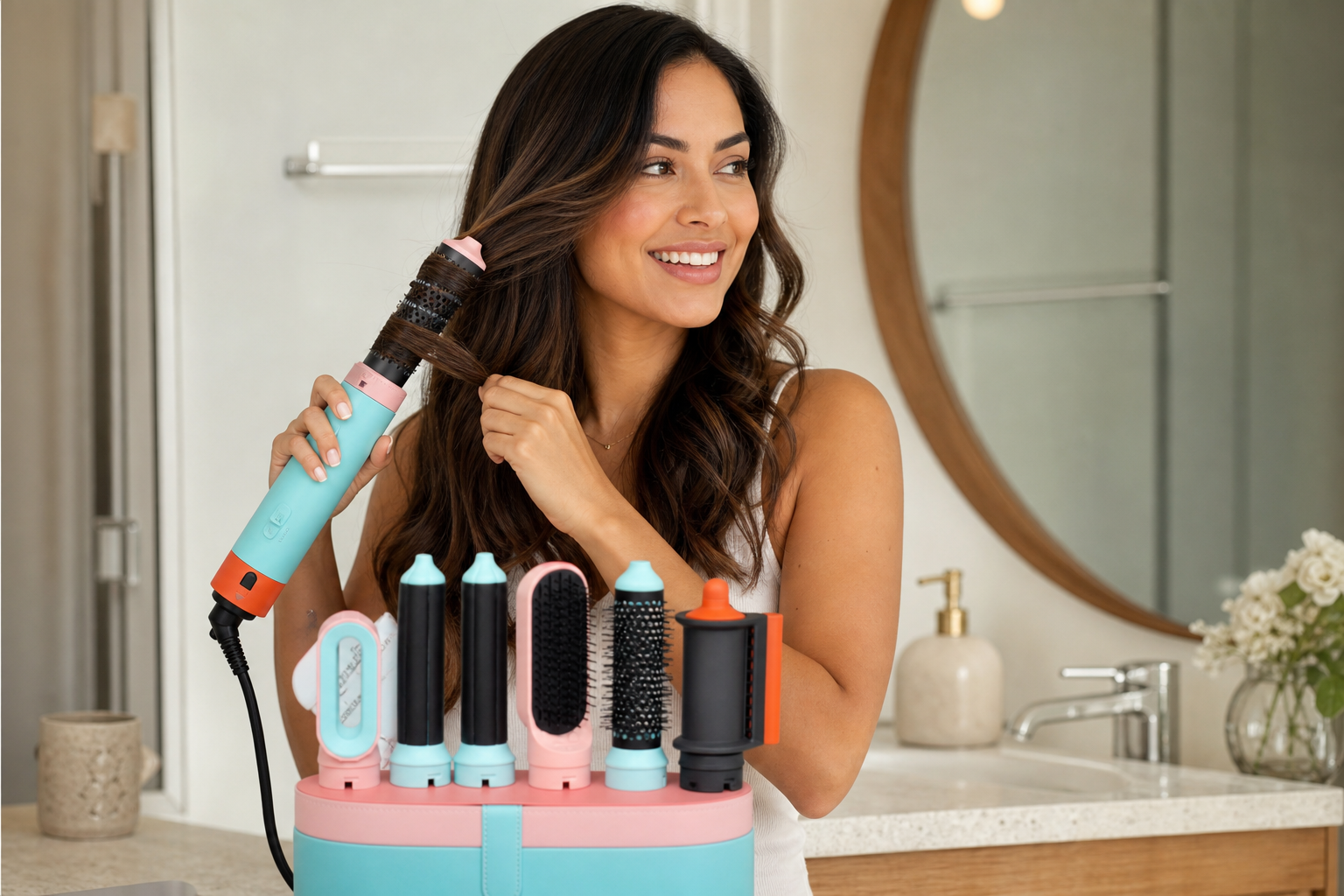 Mujer usando AIRBLOOM — resultado real